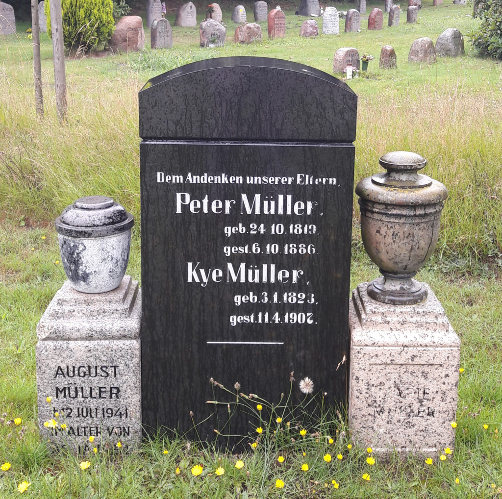 Grabstein der Familie Müller.