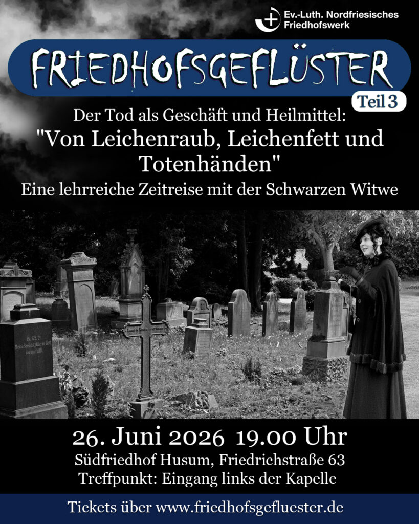 Werbeplakat Friedhofsgeflüster